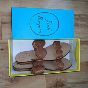 Jack Rogers Cognac "Lauren" Sandals